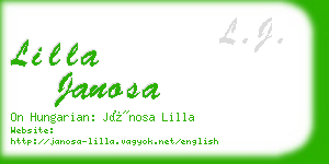 lilla janosa business card